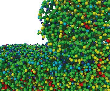 DLC-pinnoitteen atomisidoksia kuormitetaan pistemäisesti.