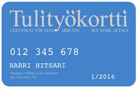 tulityokortti